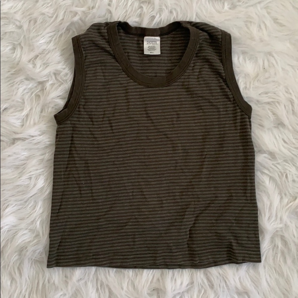 Sleeveless Olive Shirt